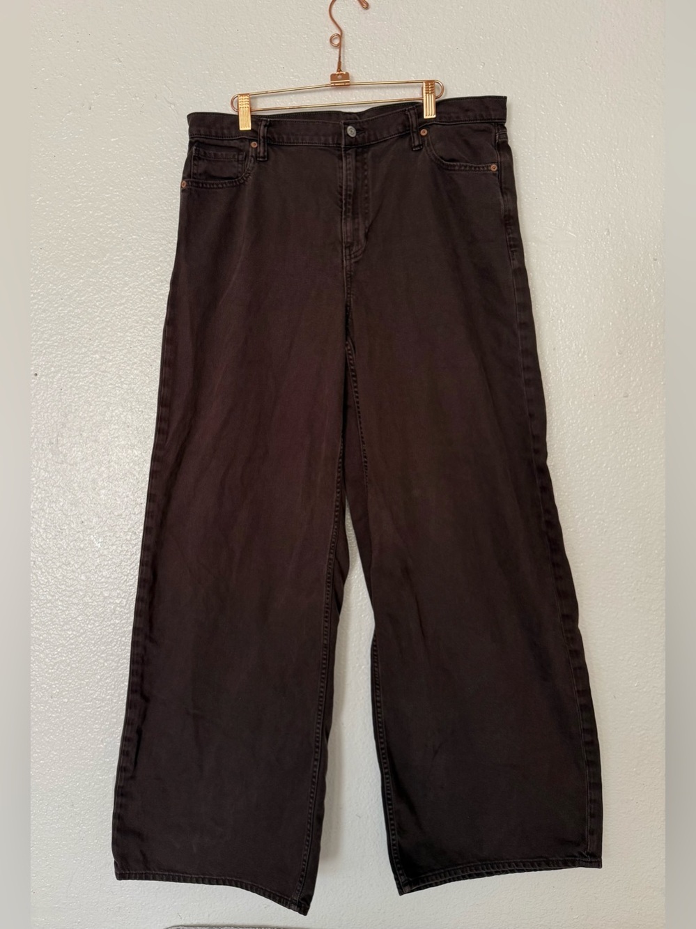 GAP Baggy Mid Rise Jeans in Brown women’s size 32/14T